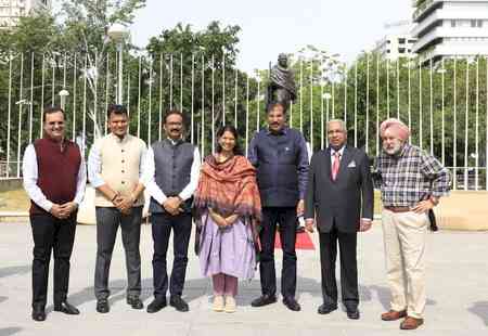 Kanimozhi-led delegation begins visit in Spain, pays tribute to Mahatma Gandhi's statue
