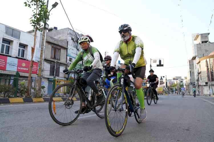 Enthusiastic Ride for Sustainability and Green Awareness