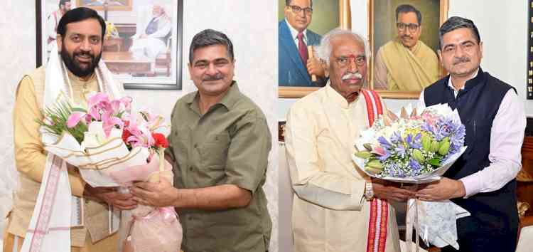SUPVA VC Dr. Amit Arya meets Haryana Governor and CM