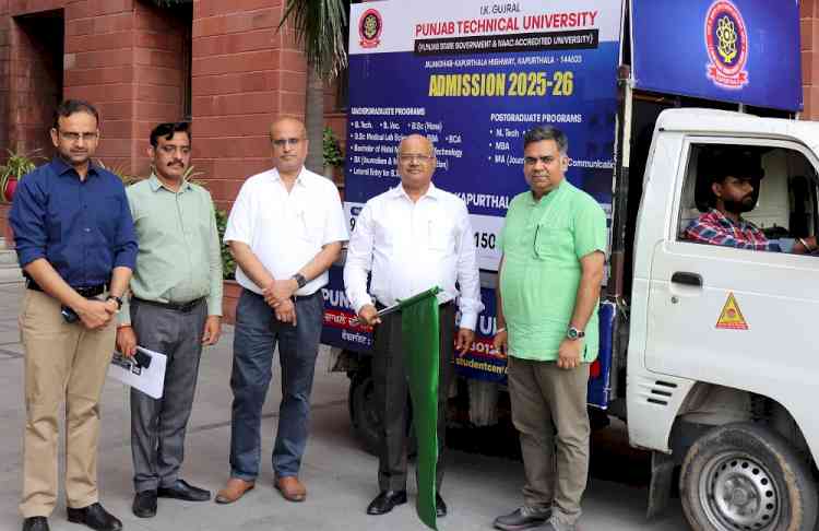 IKGPTU starts Technical Education Rural awareness van, VC Prof (Dr) Mittal flagged it off