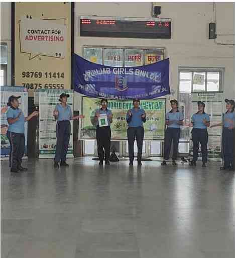 Nukkad Natak held by NCC Cadets of PCM S.D. College for Women