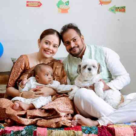Devoleena Bhattacharjee celebrates her son Joy's Annaprashan ceremony