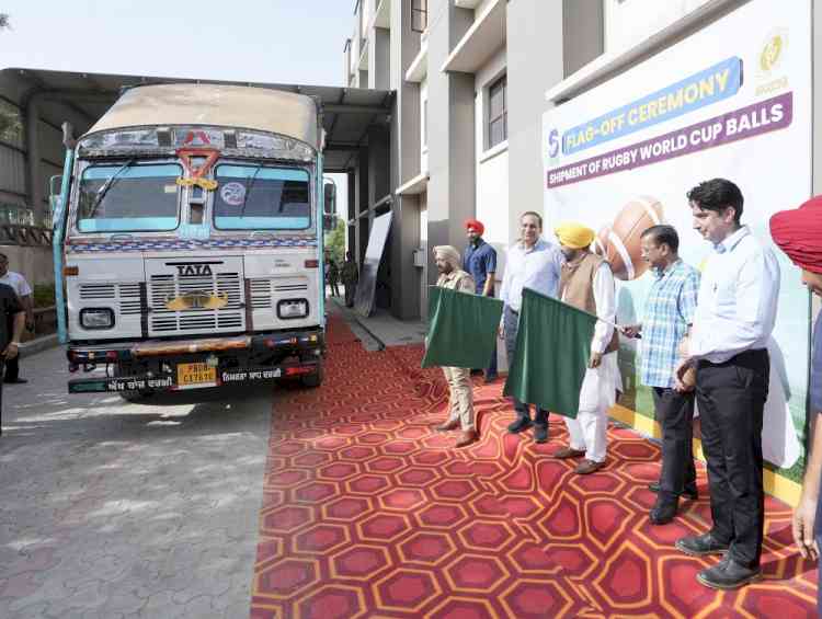 From Jalandhar to London: Arvind Kejriwal and CM Mann Flag off shipment of 25,000 Rugby Balls for Global Matches