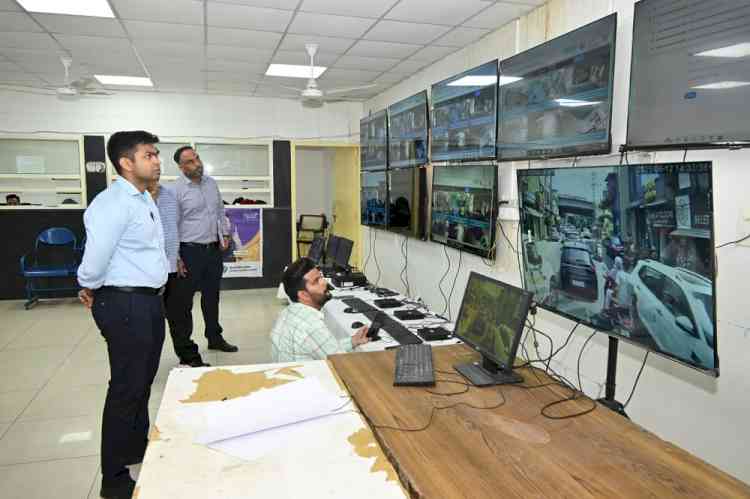 DEO Himanshu Jain inspects Integrated Election Control centre, complaint cell