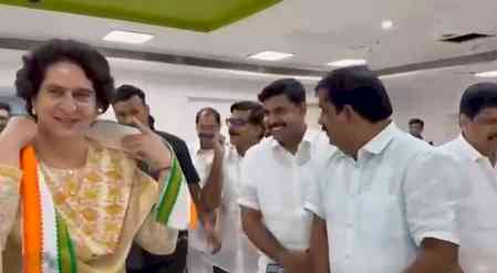 Priyanka Gandhi slams central govt for abstaining from UN Gaza resolution