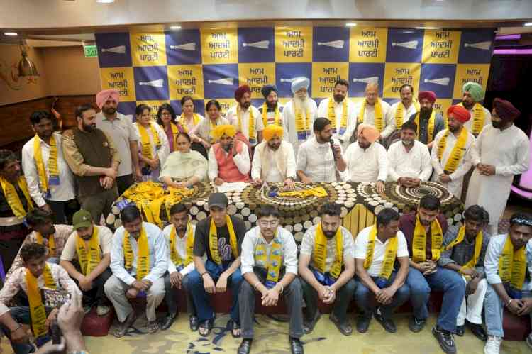 AAP Gains More Strength in Ludhiana West, Congress-Akali Leaders, Along With Prominent Social Figures, Join the Party
