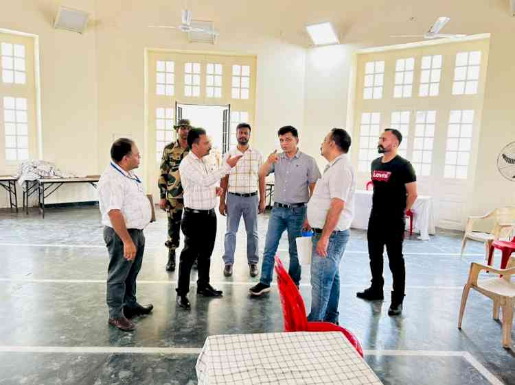 ADEO inspects strong room and counting center in Khalsa College for Women