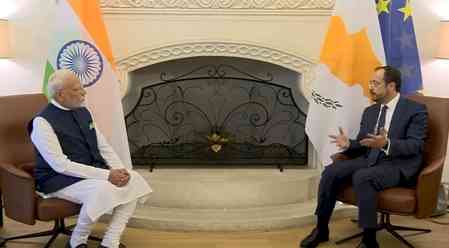PM Modi holds historic talks with Cyprus Prez, aims to boost bilateral ties