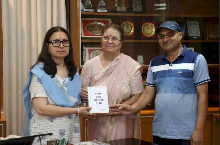 PU VC Launches Research-Based Book ‘Yoga and Nature Cure’