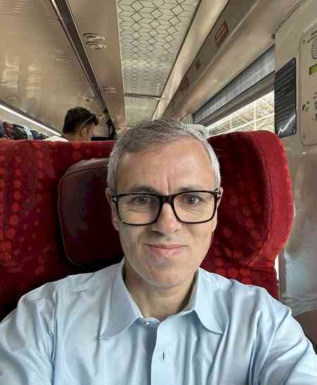 CM Omar Abdullah takes ride on newly launched Vande Bharat train in J&K 