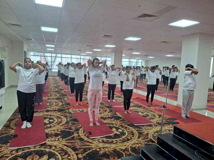 National Institute of Ayurveda, Panchkula Organizes Common Yoga Protocol Practice Session