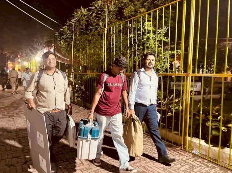Ludhiana West bypoll- Polling parties start returning back to deposit EVM’s at strong room