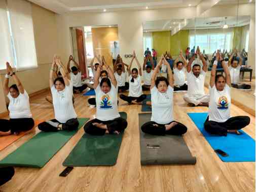Nimbus Realty Celebrates International Yoga Day With a Mass Yoga Session at Nimbus Express Park View II