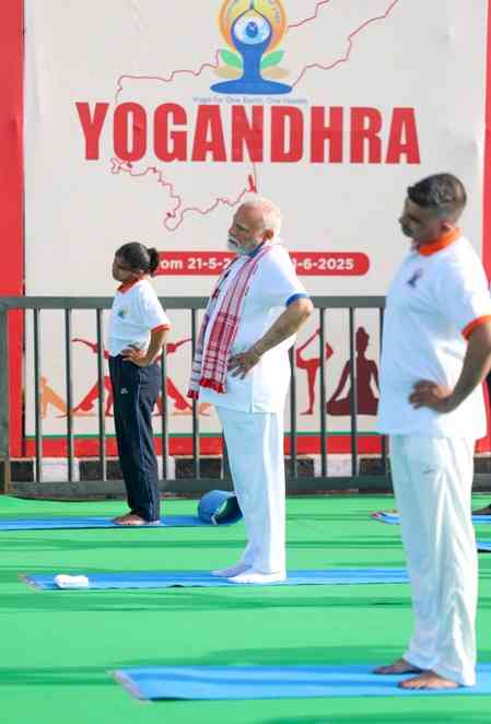 PM Modi made Yoga a global wellness movement: Chandrababu Naidu