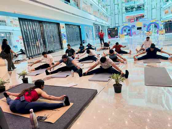 Ambience Mall, Gurugram Celebrates International Yoga Day