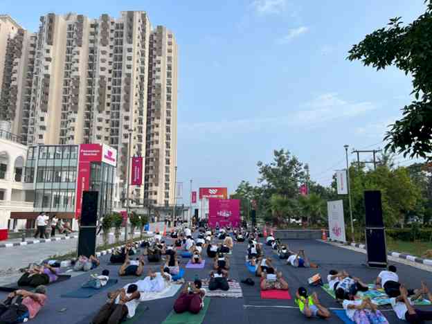 Group 108 Organizes – International Yoga Day Glows at Walkway 108 