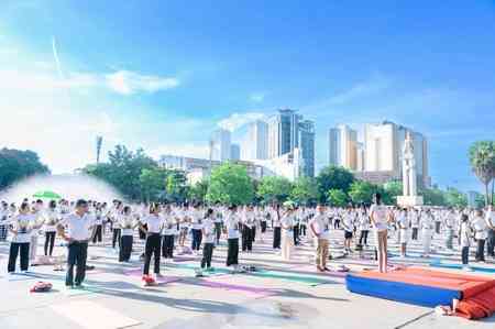 Thousands celebrate International Yoga Day across Southeast Asia