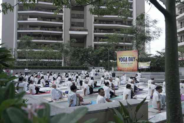 On International Yoga Day, County Group Hosts Special Yoga Session for Residents