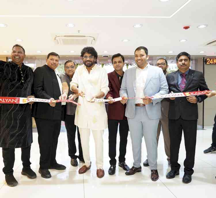 Brand Ambassador Akkineni Nagarjuna and Actor Sreeleela inaugurates Kalyan Jewellers’ showroom in Kompally