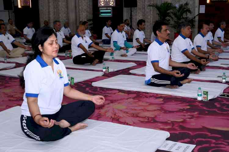 International Yoga Day organised in Rail Coach Factory Kapurthala
