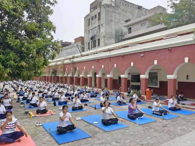 Grand Celebration of International Yoga Day 2025 by NCC Cadets of 3 Punjab Girls Bn NCC