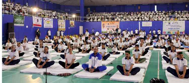 Hundreds Join 11th State-Level Yoga Festival in Dharamshala, Minister Goma Calls Yoga “More Important Than Food”