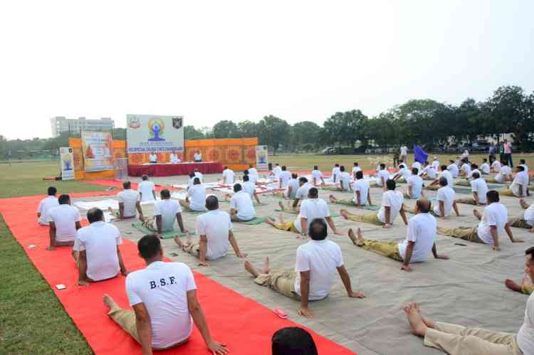BSF (Western Command) celebrated 11th International Yoga Day