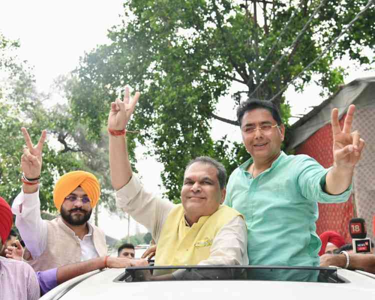 AAP candidate Sanjeev Arora registers resounding victory in Ludhiana (West) Assembly by-poll