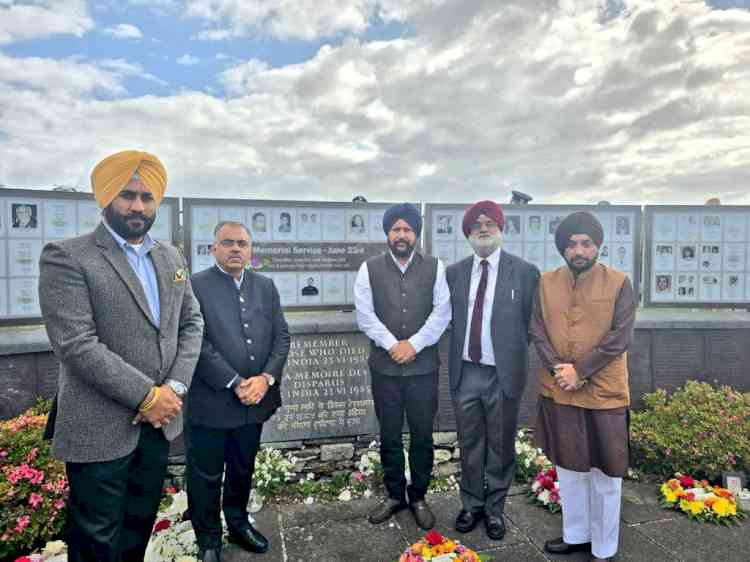 On the 40th Anniversary of Kanishka Bombing, Indian Delegation Attends Memorial Ceremony in Ireland