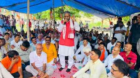 BJP stages statewide protest in Jharkhand, accuses Hemant govt of institutionalised corruption