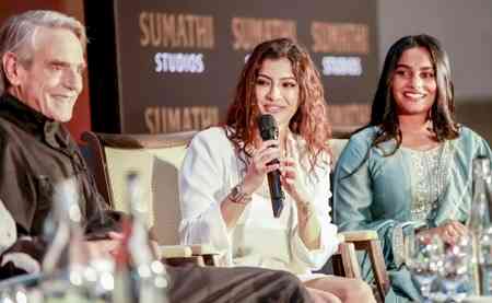 Surreal to work alongside Academy Award winner Jeremy Irons, says Tamil actress Varalaxmi Sarathkumar  
