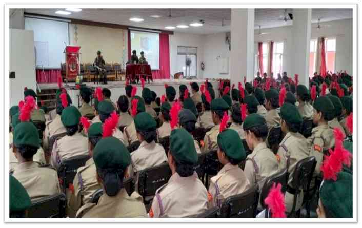 Closing ceremony of ATC-54, Col RS Chauhan Commanding Officer of 3 Punjab Battalion NCC, Ludhiana