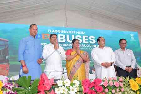 Delhi CM Gupta inaugurates new DTC depot in Narela; flags off 105 electric DEVI buses