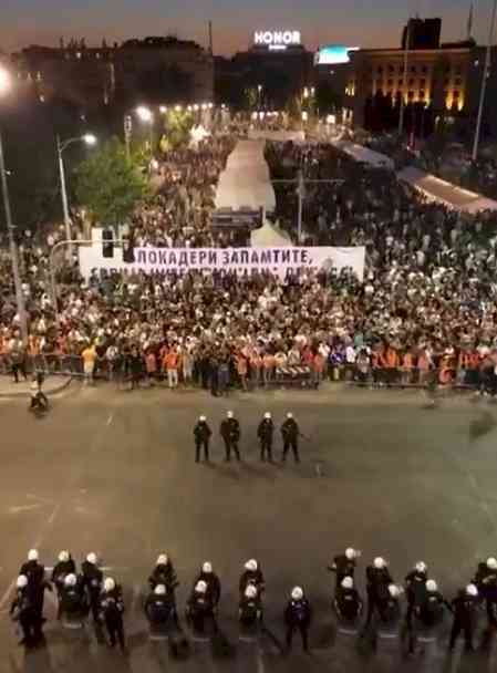 Dozens clash with police in anti-government protests in Serbia 