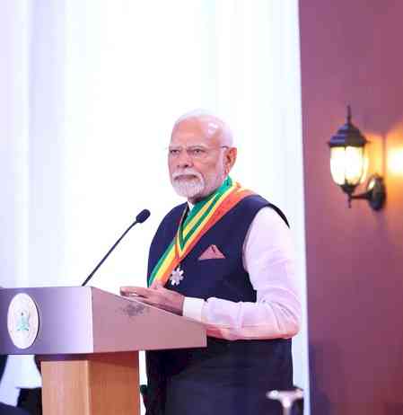 'Dedicate it to bright future of India's youth, their aspirations': PM Modi on receiving Ghana's top national honour 