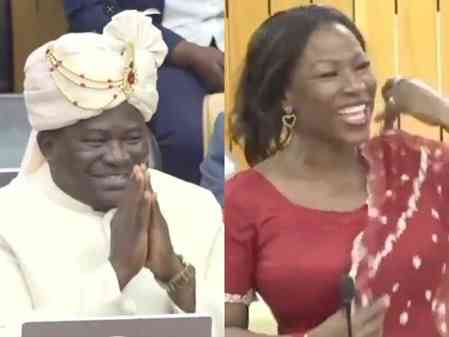 Ghanaian MPs showcase their love for India during PM Modi's historic Parliament address