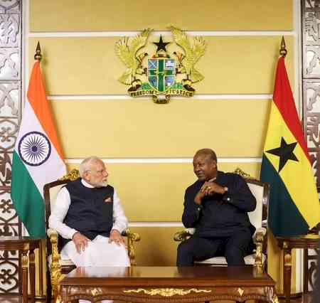 PM Modi meets Ghana President Mahama, discuss ways to expand cooperation in key sectors