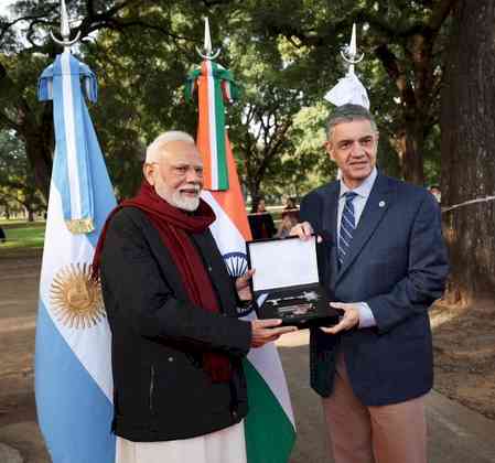 PM Modi honoured with symbolic 'Key to the city of Buenos Aires' during landmark Argentina visit