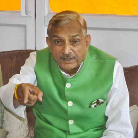 Lies being spread, no photo of Rahul Gandhi on sanitary pads: Pramod Tiwari