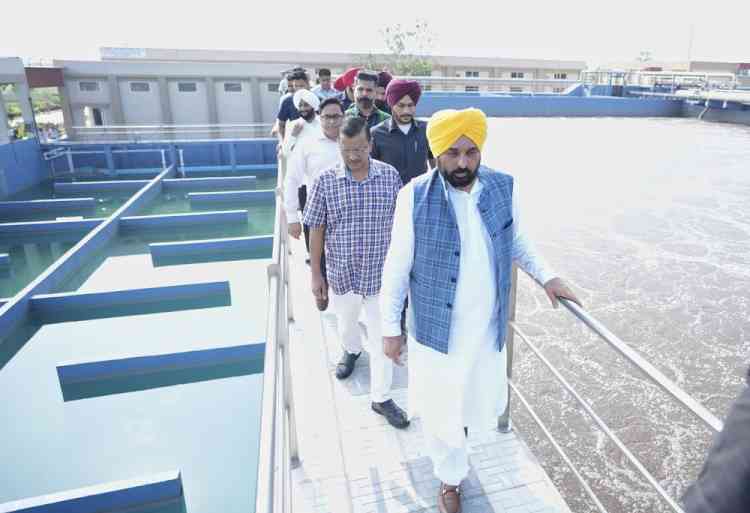 CM and Arvind Kejriwal dedicate India’s best 15 MGD Capacity STP worth Rs 145.26 crore at Mohali