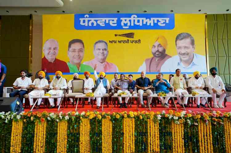 AAP Secures Semi-final Victory with Wins in Ludhiana and Gujarat By-elections