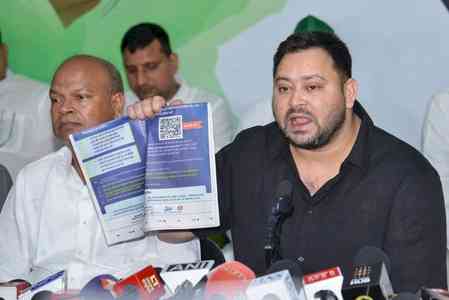 Why Aadhaar cards are not accepted during voter list verification, asks Tejashwi Yadav 