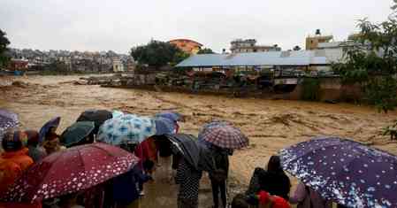 Flash floods hit Nepal-China border, 18 missing 
