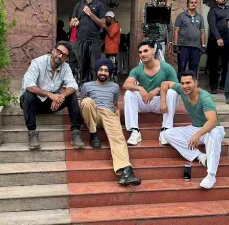 Ahan Shetty wraps up a shooting schedule for ‘Border 2’ with his brothers Diljit Dosanjh and Varun Dhawan