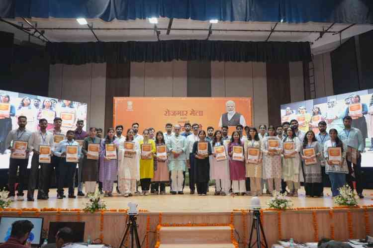 Union Minister of State Krishan Pal Gurjar attends Rozgar Mela organized at Rail Coach Factory, Kapurthala