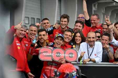 MotoGP: Marquez retains Sachsenring crown as Alex and Bagnaia complete podium