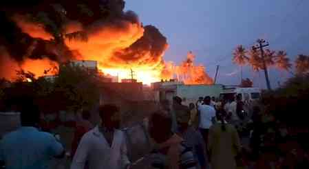 Four wagons gutted in major fire on diesel-laden goods train in TN