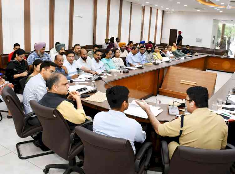 Minister Sanjeev Arora reviews NHAI, Health, Education, Sports, Power, and MC Projects in Ludhiana