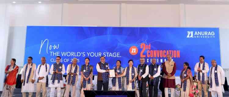 Anurag University Celebrates 2nd Convocation Ceremony, Honours Over 2,200 Graduates