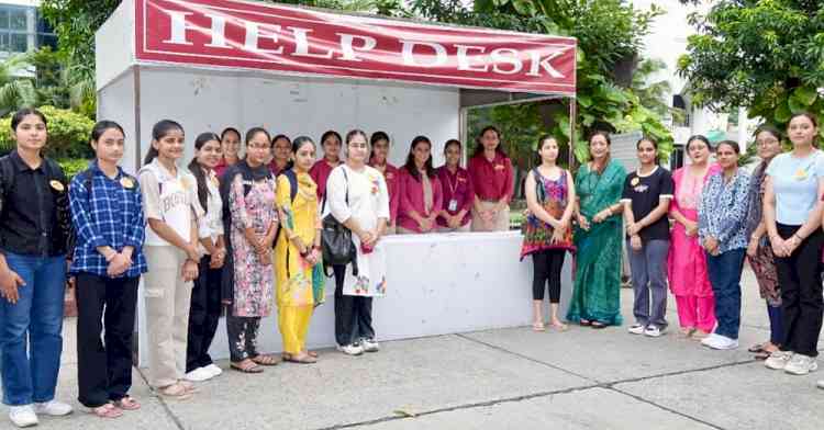 KMV installs Help Desk at the campus for new students